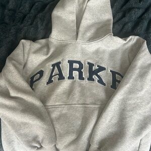Parke Grey/Blue Varsity Hoodie